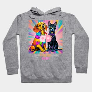 Cat&dog Friends Hoodie